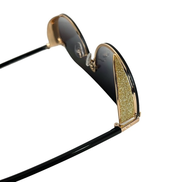 SUNGLASSES Fashion Black Gold Smokey Lenses Summer Vacation Beach Glasses - Picture 11 of 16